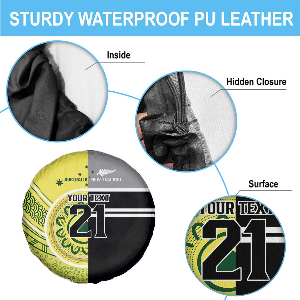 Custom Cricket AUNZ Spirit Spare Tire Cover Aussie New Zealand Retro Edition LT9 - Polynesian Pride