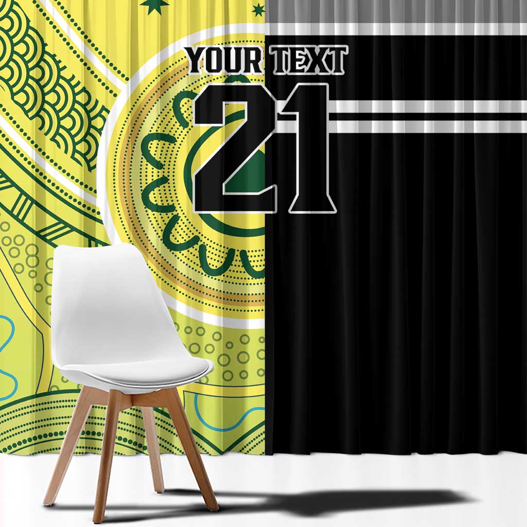 Custom Cricket AUNZ Spirit Window Curtain Aussie New Zealand Retro Edition LT9 - Polynesian Pride