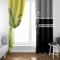 Custom Cricket AUNZ Spirit Window Curtain Aussie New Zealand Retro Edition LT9 - Polynesian Pride