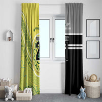 Custom Cricket AUNZ Spirit Window Curtain Aussie New Zealand Retro Edition LT9 - Polynesian Pride