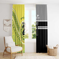 Custom Cricket AUNZ Spirit Window Curtain Aussie New Zealand Retro Edition LT9 - Polynesian Pride