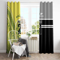 Custom Cricket AUNZ Spirit Window Curtain Aussie New Zealand Retro Edition LT9 - Polynesian Pride