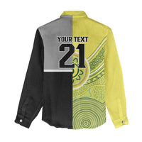 Custom Cricket AUNZ Spirit Women Casual Shirt Aussie New Zealand Retro Edition LT9 - Polynesian Pride