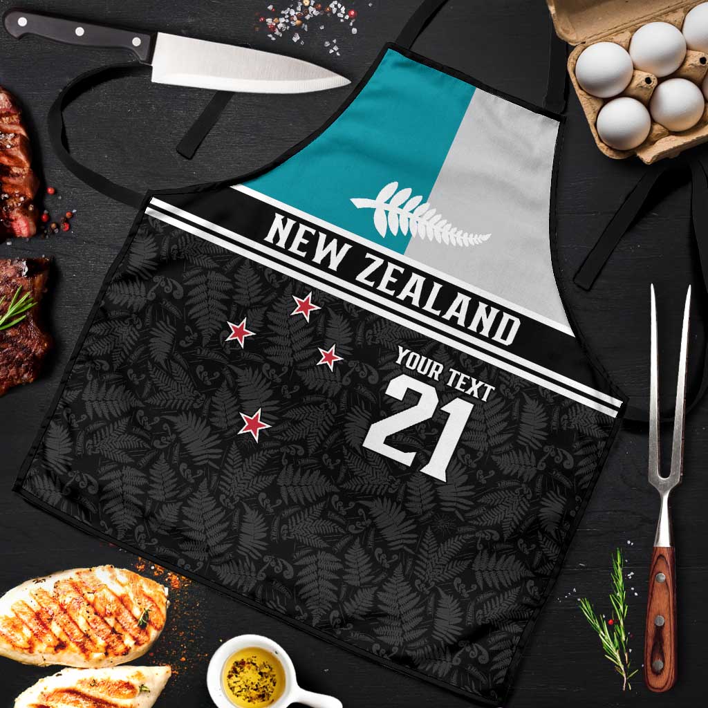 Custom NZ Cricket Pride Apron Silver Fern Fan Supporter Apparel - Polynesian Pride