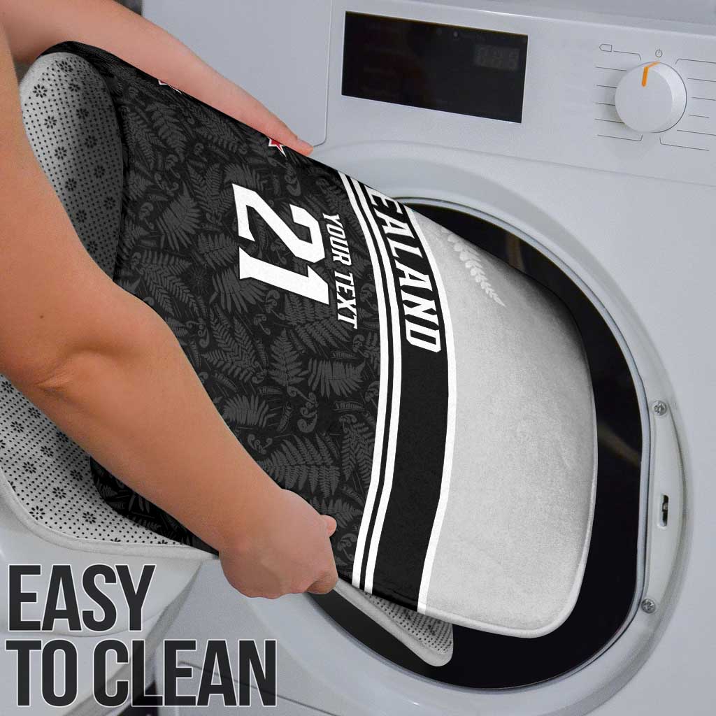 Custom NZ Cricket Pride Bathroom Set Silver Fern Fan Supporter Apparel - Polynesian Pride