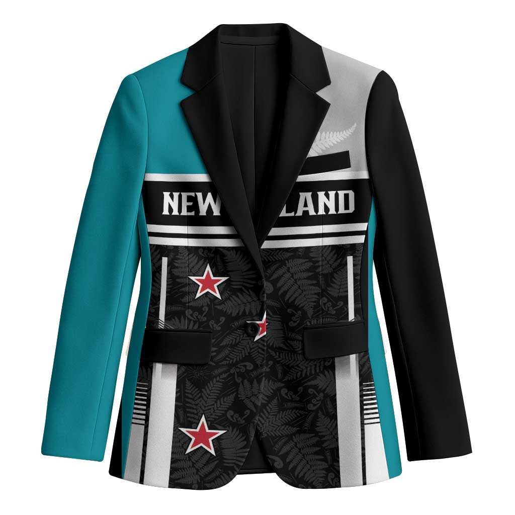 Custom NZ Cricket Pride Blazer Silver Fern Fan Supporter Apparel - Polynesian Pride