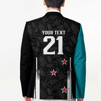 Custom NZ Cricket Pride Blazer Silver Fern Fan Supporter Apparel LT9 - Polynesian Pride