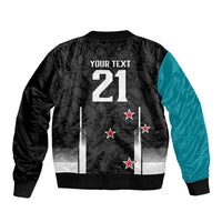 Custom NZ Cricket Pride Bomber Jacket Silver Fern Fan Supporter Apparel LT9 - Polynesian Pride