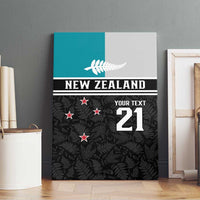 Custom NZ Cricket Pride Canvas Wall Art Silver Fern Fan Supporter Apparel LT9 - Polynesian Pride