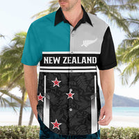 Custom NZ Cricket Pride Hawaiian Shirt Silver Fern Fan Supporter Apparel - Polynesian Pride