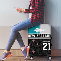 Custom NZ Cricket Pride Luggage Cover Silver Fern Fan Supporter Apparel LT9 - Polynesian Pride