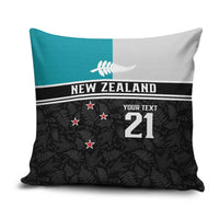 Custom NZ Cricket Pride Pillow Cover Silver Fern Fan Supporter Apparel LT9 Black - Polynesian Pride