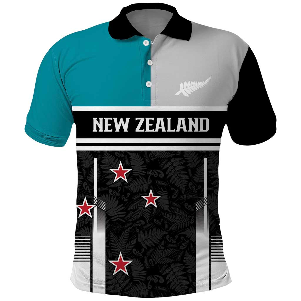 Custom NZ Cricket Pride Polo Shirt Silver Fern Fan Supporter Apparel LT9 Black - Polynesian Pride
