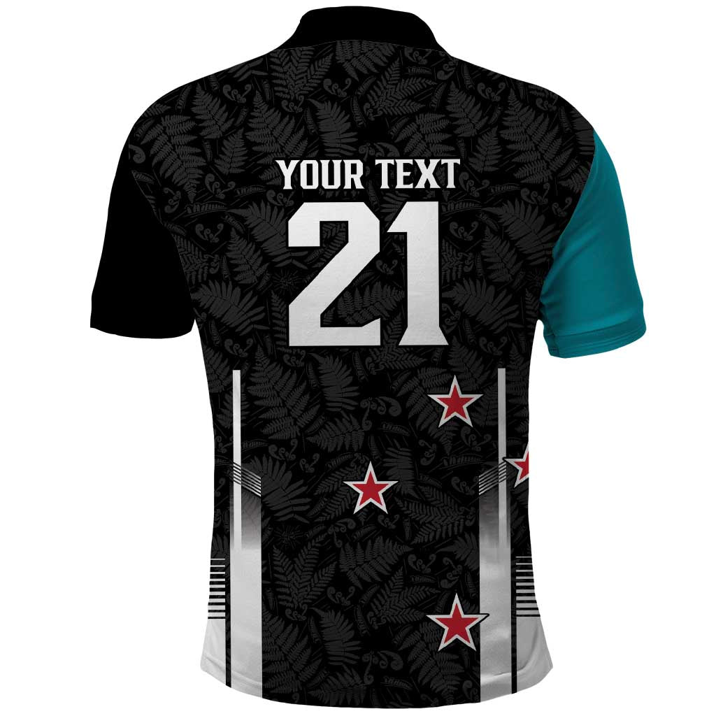 Custom NZ Cricket Pride Polo Shirt Silver Fern Fan Supporter Apparel LT9 - Polynesian Pride