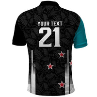 Custom NZ Cricket Pride Polo Shirt Silver Fern Fan Supporter Apparel LT9 - Polynesian Pride