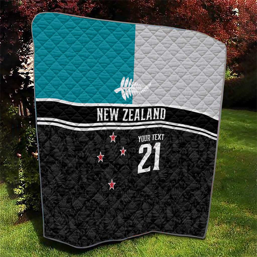 Custom NZ Cricket Pride Quilt Silver Fern Fan Supporter Apparel - Polynesian Pride