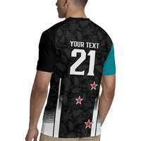 Custom NZ Cricket Pride Rugby Jersey Silver Fern Fan Supporter Apparel - Polynesian Pride