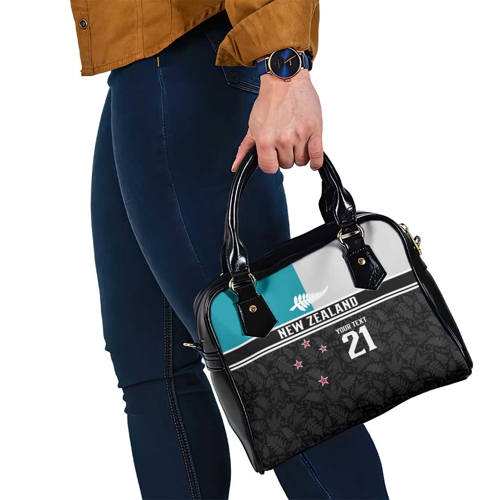 Custom NZ Cricket Pride Shoulder Handbag Silver Fern Fan Supporter Apparel - Polynesian Pride