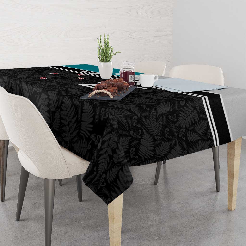 Custom NZ Cricket Pride Tablecloth Silver Fern Fan Supporter Apparel LT9 - Polynesian Pride