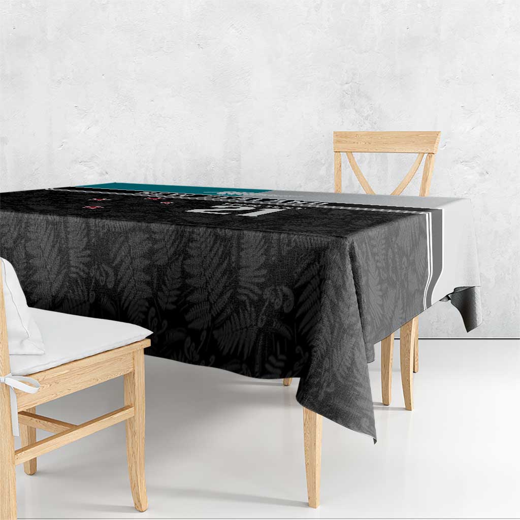 Custom NZ Cricket Pride Tablecloth Silver Fern Fan Supporter Apparel LT9 - Polynesian Pride