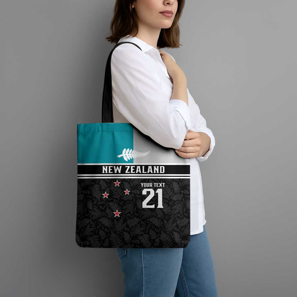 Custom NZ Cricket Pride Tote Bag Silver Fern Fan Supporter Apparel - Polynesian Pride