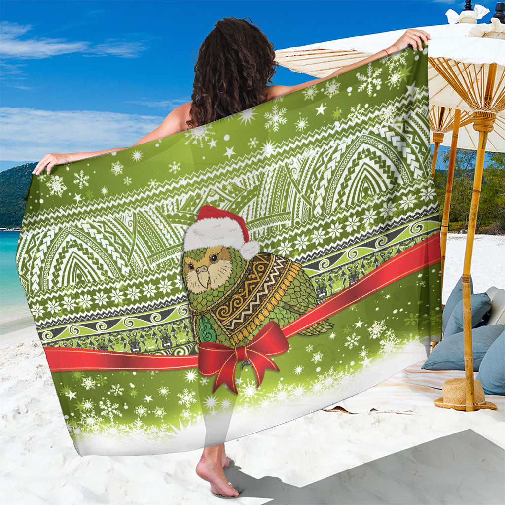 New Zealand Kakapo Christmas Sarong Maori Inspired Knitted Patterns