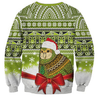 New Zealand Kakapo Christmas Sweatshirt Maori Inspired Knitted Patterns LT9 - Polynesian Pride