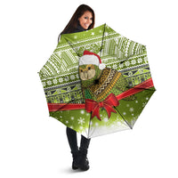 New Zealand Kakapo Christmas Umbrella Maori Inspired Knitted Patterns LT9 - Polynesian Pride