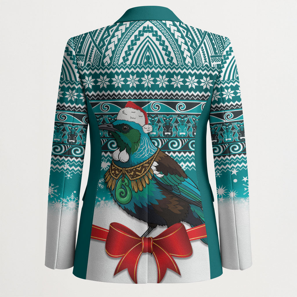 New Zealand Tui Bird Christmas Blazer Maori Inspired Knitted Patterns LT9 - Polynesian Pride