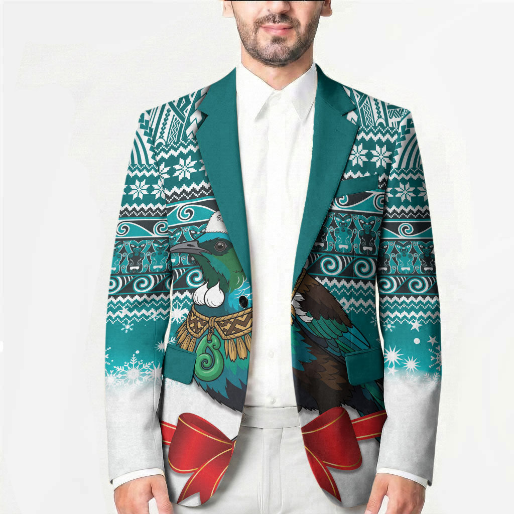 New Zealand Tui Bird Christmas Blazer Maori Inspired Knitted Patterns LT9 - Polynesian Pride