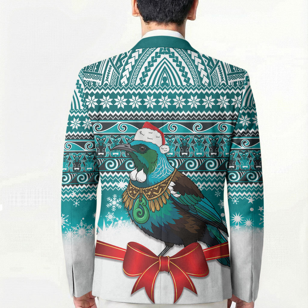 New Zealand Tui Bird Christmas Blazer Maori Inspired Knitted Patterns LT9 - Polynesian Pride