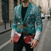 New Zealand Tui Bird Christmas Blazer Maori Inspired Knitted Patterns LT9 - Polynesian Pride
