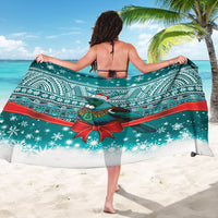New Zealand Tui Bird Christmas Sarong Maori Inspired Knitted Patterns LT9 - Polynesian Pride