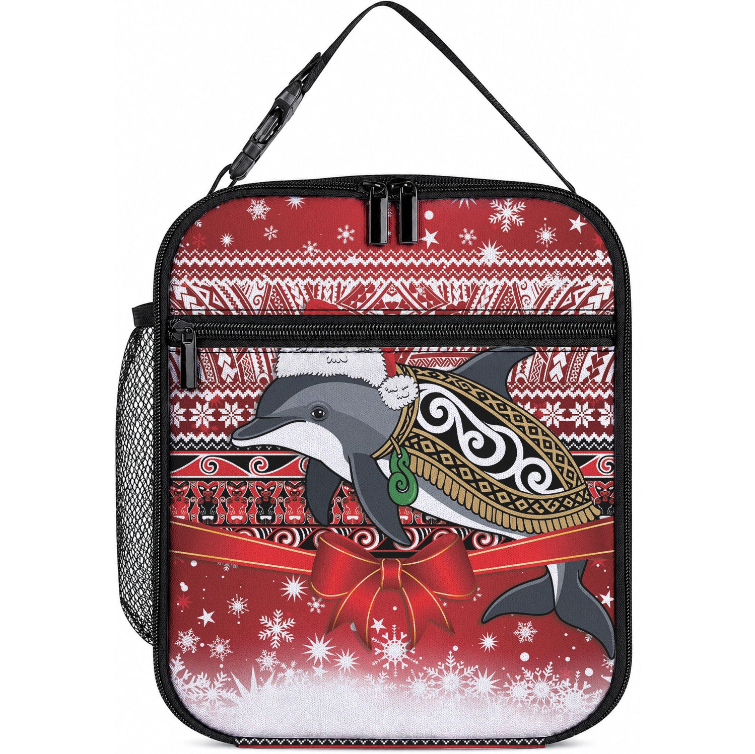 New Zealand Dolphin Terehu Christmas Lunch Bag Maori Inspired Knitted Patterns