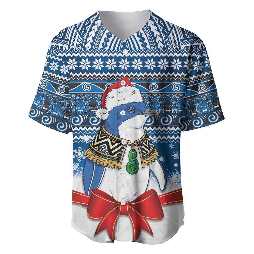 New Zealand Fairy Penguin Korora Christmas Baseball Jersey Maori Inspired Knitted Patterns