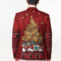Funny Kiwi Bird Xmas Tree Blazer New Zealand Tribal Christmas Spirit LT9 - Polynesian Pride