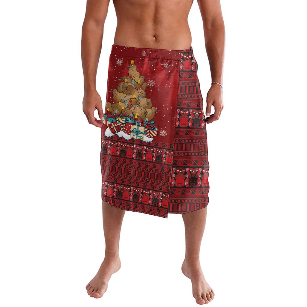 Funny Kiwi Bird Xmas Tree Lavalava New Zealand Tribal Christmas Spirit - Polynesian Pride