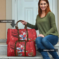 Funny Santa Riding Shark Travel Bag Polynesian Tribal Christmas Spirit LT9 - Polynesian Pride