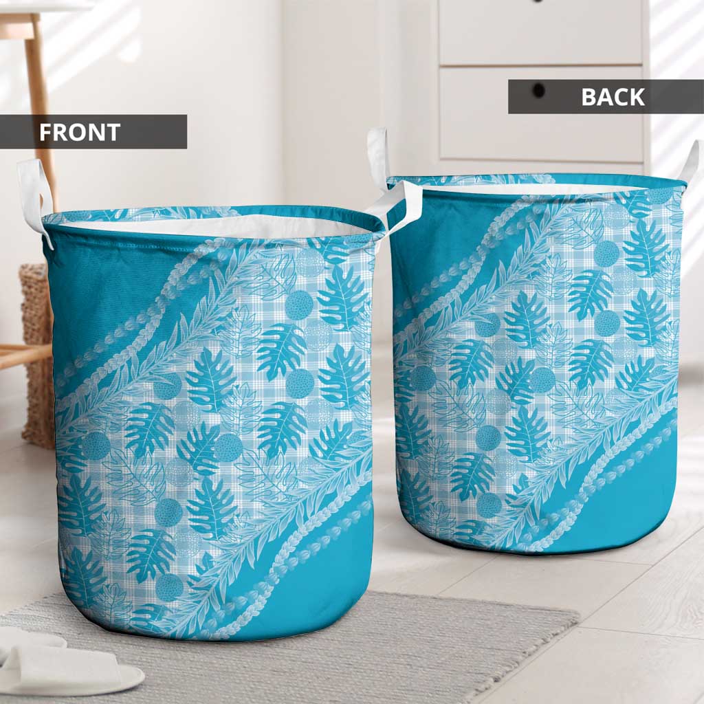 Hawaii Breadfruit Palaka Laundry Basket Polu Maile Lei - Polynesian Pride