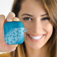 Hawaii Breadfruit Palaka AirPods Case Polu Maile Lei - Polynesian Pride