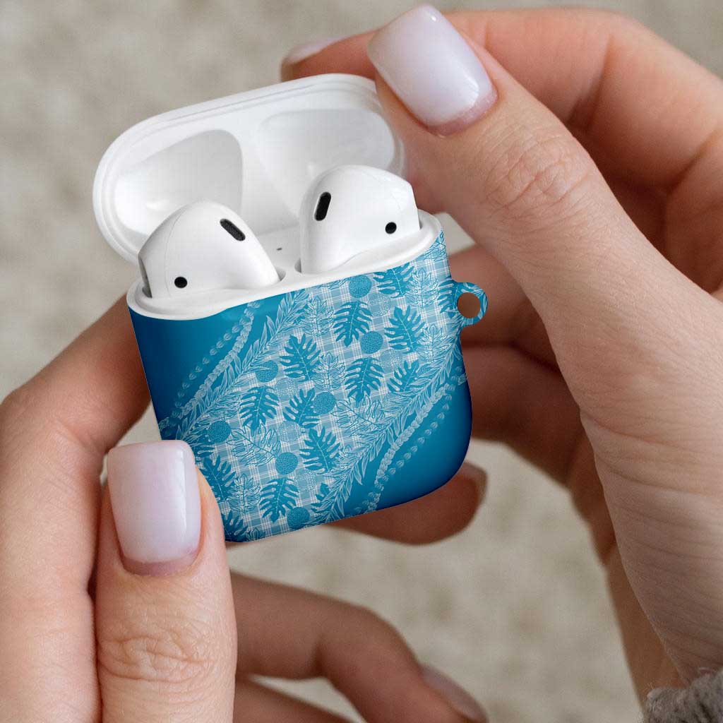 Hawaii Breadfruit Palaka AirPods Case Polu Maile Lei - Polynesian Pride