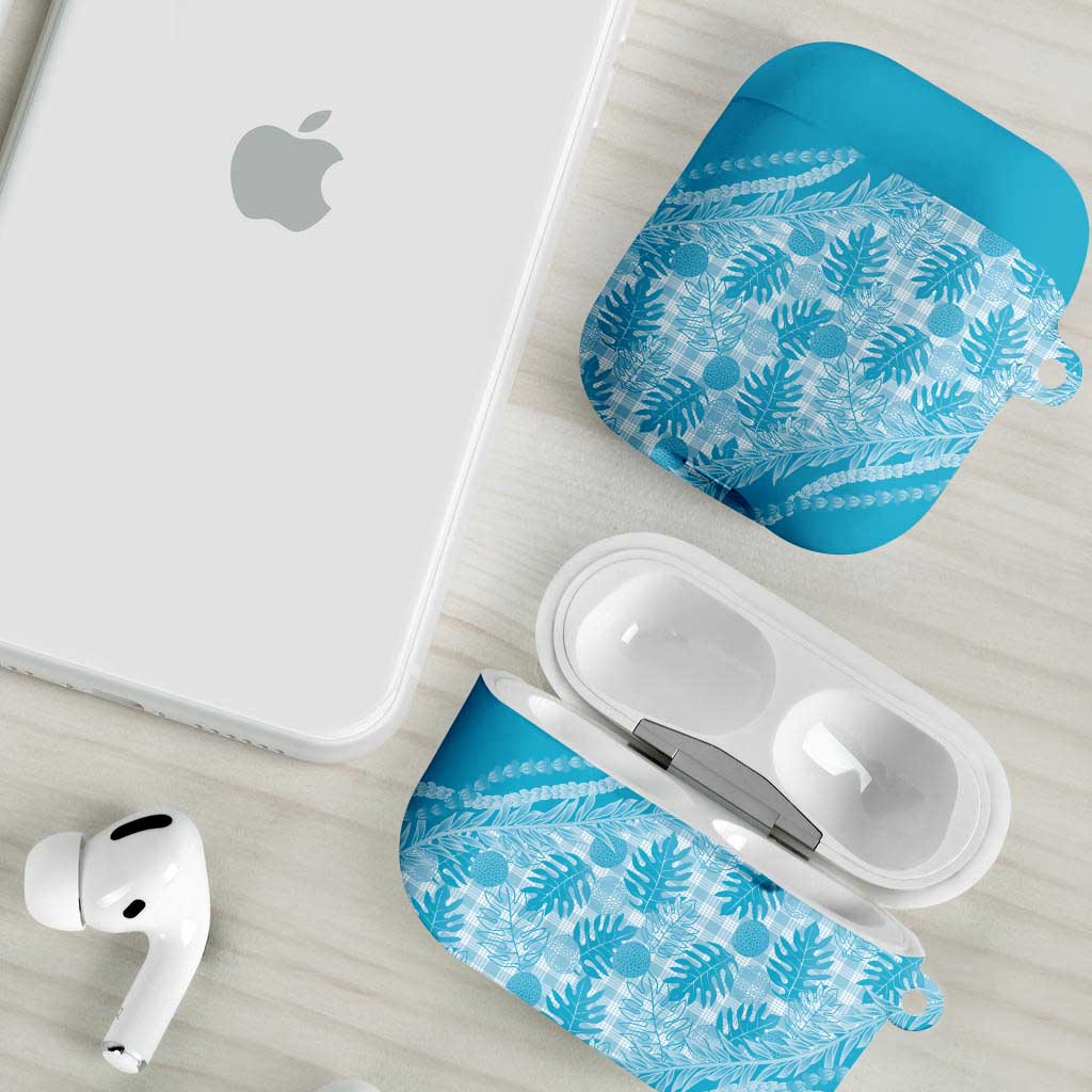 Hawaii Breadfruit Palaka AirPods Case Polu Maile Lei - Polynesian Pride