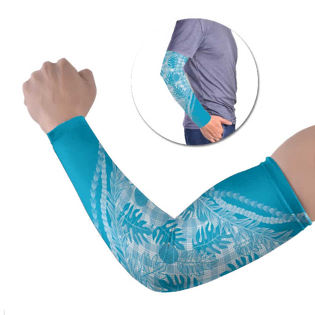 Hawaii Breadfruit Palaka Arm Sleeves Polu Maile Lei - Polynesian Pride