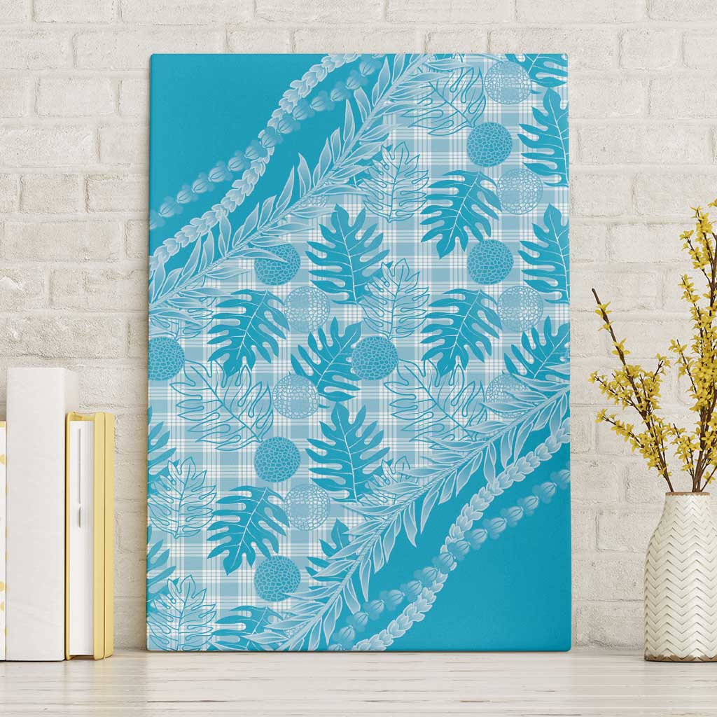 Hawaii Breadfruit Palaka Canvas Wall Art Polu Maile Lei - Polynesian Pride