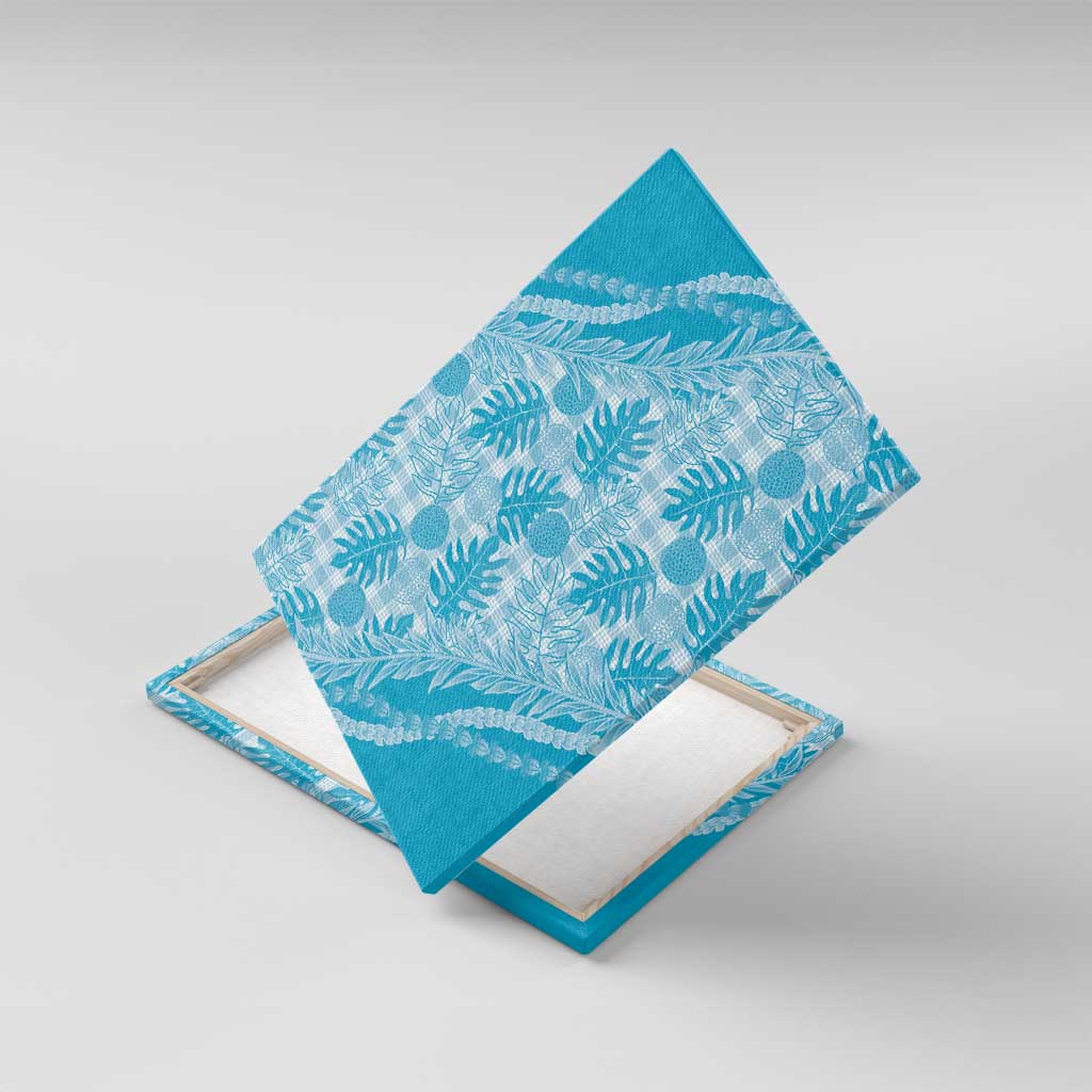 Hawaii Breadfruit Palaka Canvas Wall Art Polu Maile Lei - Polynesian Pride