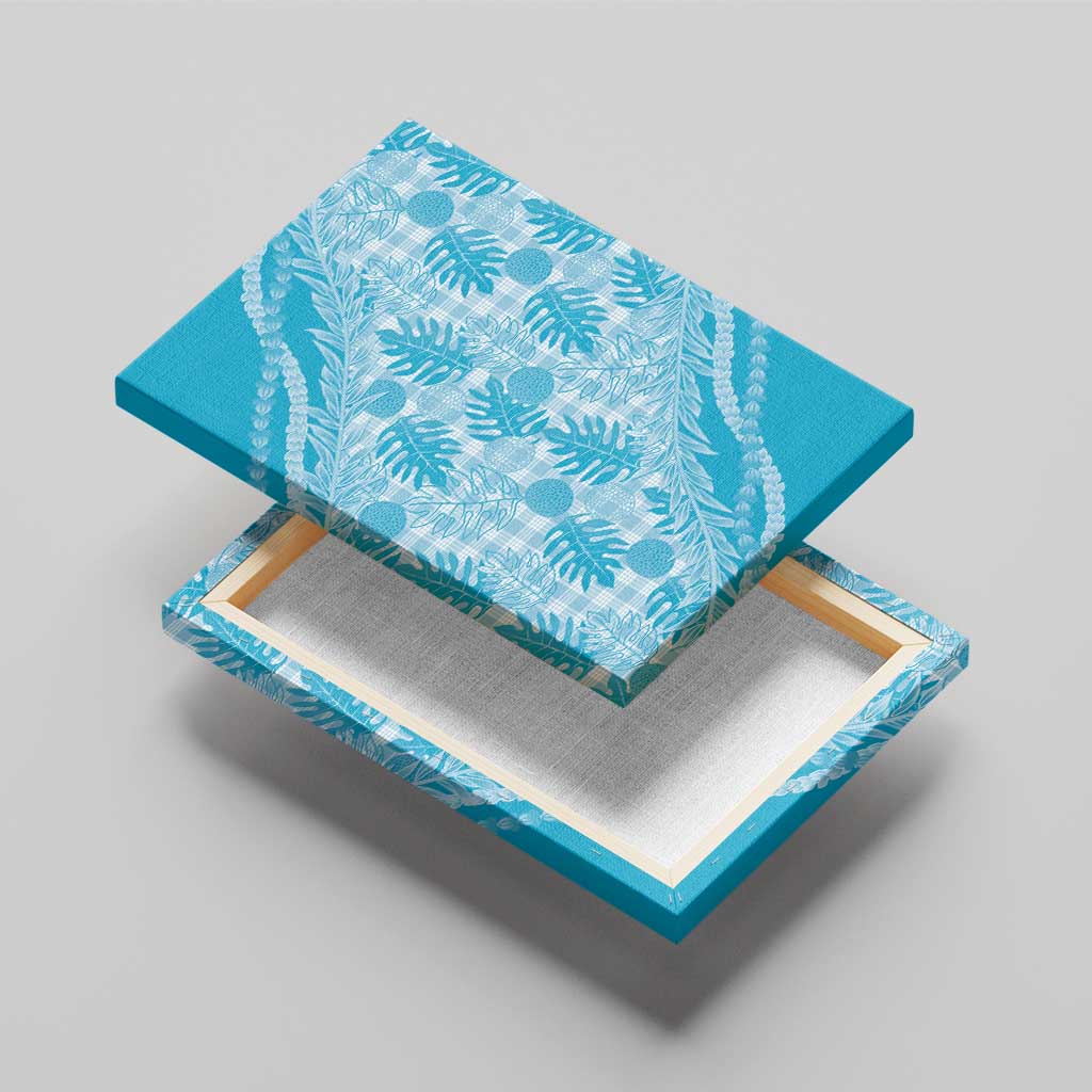 Hawaii Breadfruit Palaka Canvas Wall Art Polu Maile Lei - Polynesian Pride