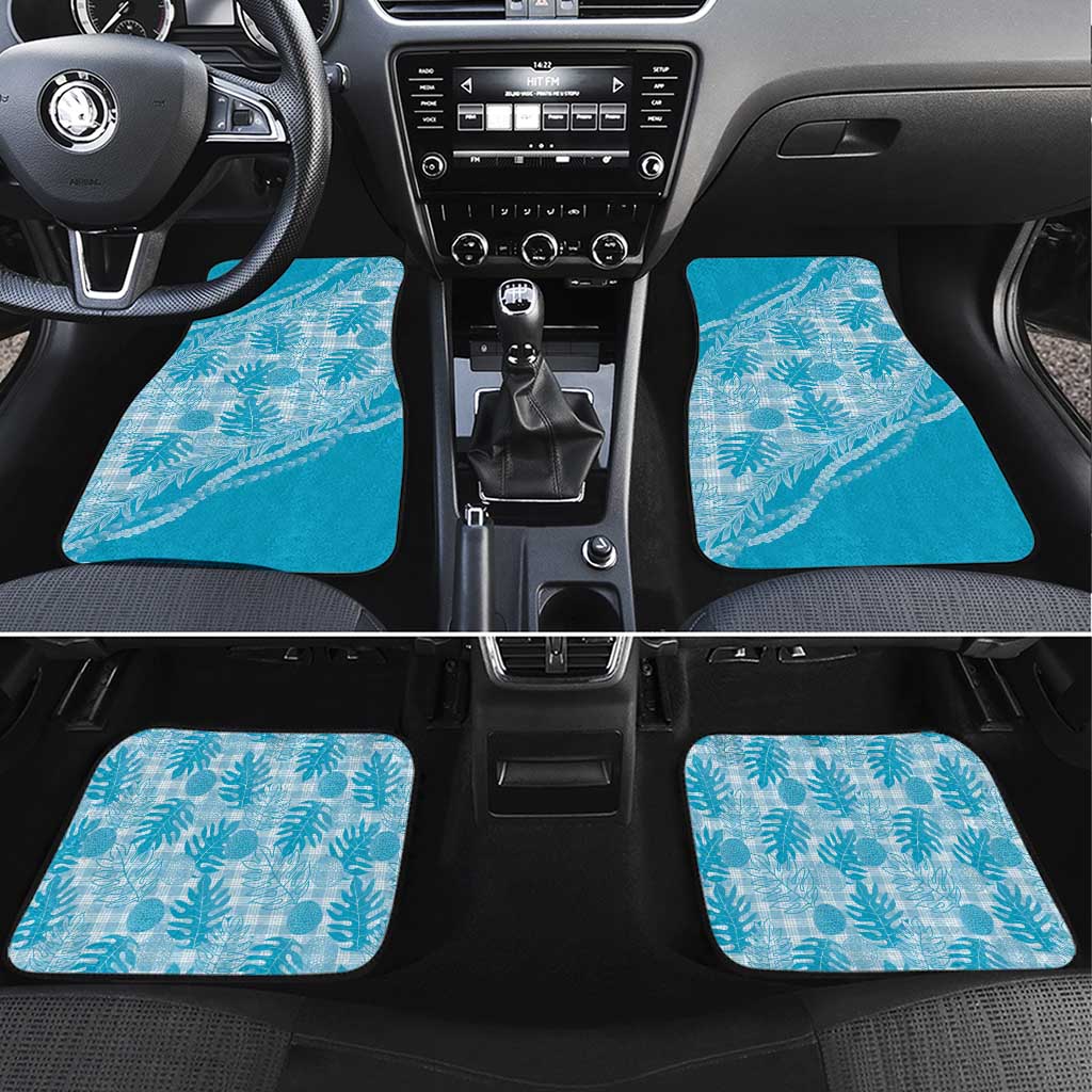 Hawaii Breadfruit Palaka Car Mats Polu Maile Lei - Polynesian Pride