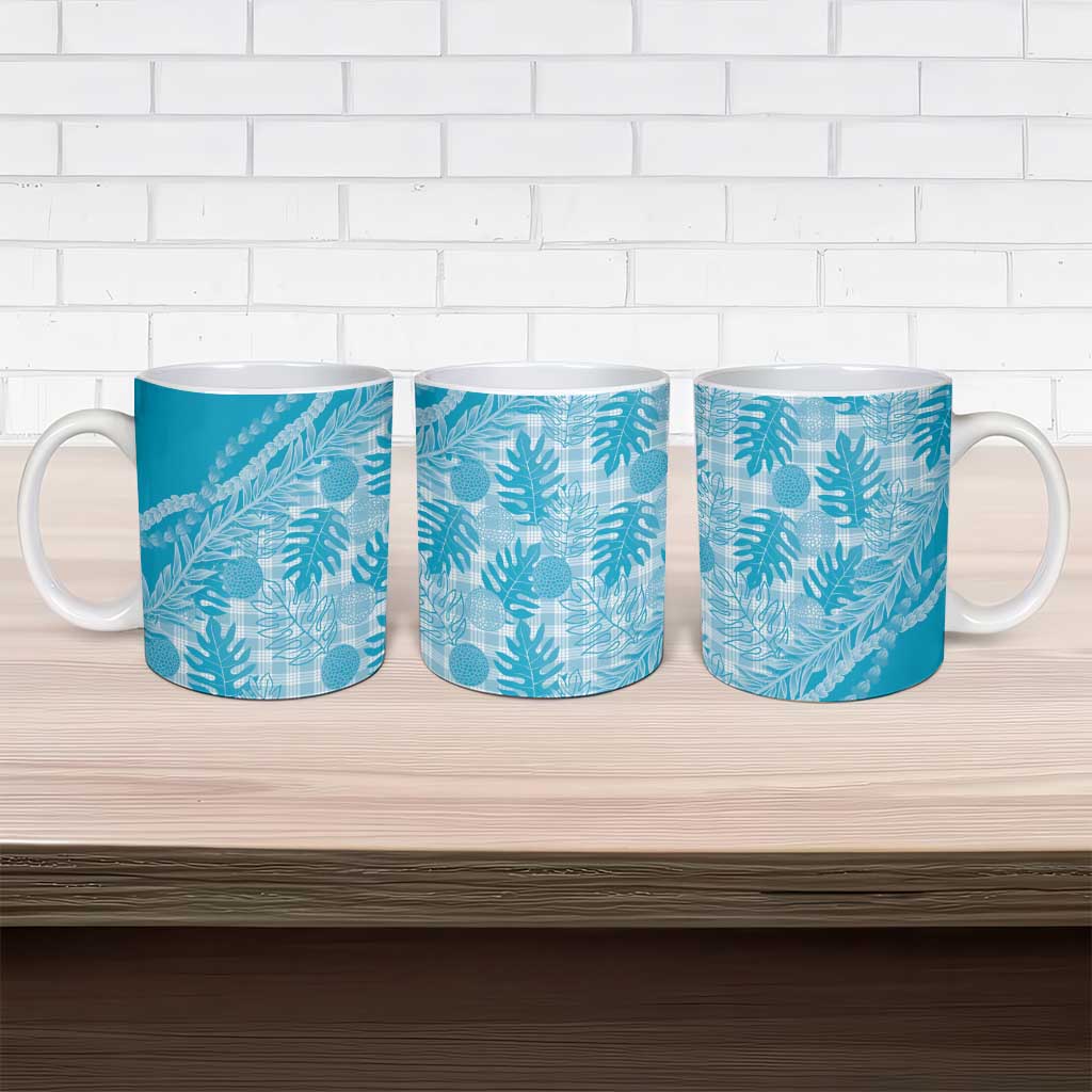 Hawaii Breadfruit Palaka Ceramic Mug Polu Maile Lei - Polynesian Pride