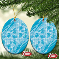 Hawaii Breadfruit Palaka Ceramic Ornament Polu Maile Lei - Polynesian Pride
