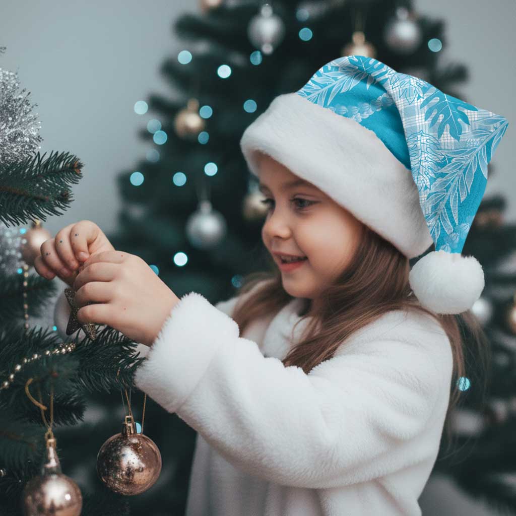 Hawaii Breadfruit Palaka Christmas Santa Hat Polu Maile Lei - Polynesian Pride